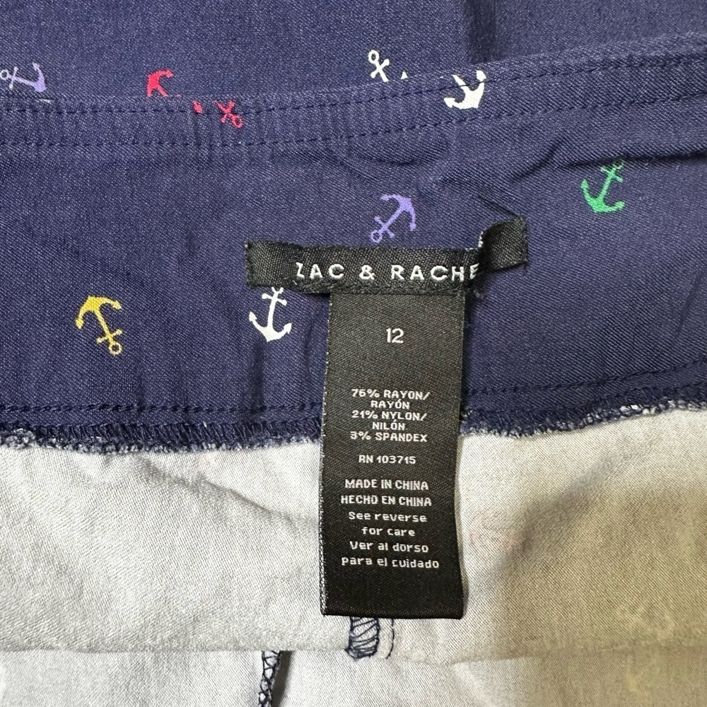 ZAC & RACHEL Multi Color Two Pocket Skort With Built In Shorts. - Picture 7 of 9